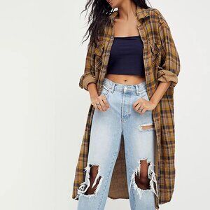 CP Shades ~ Free People plaid midi ~ M